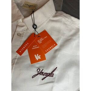 YoungLA Men Off-White Button Down Long Sleeve Shirt Model 8043 Size L NWT